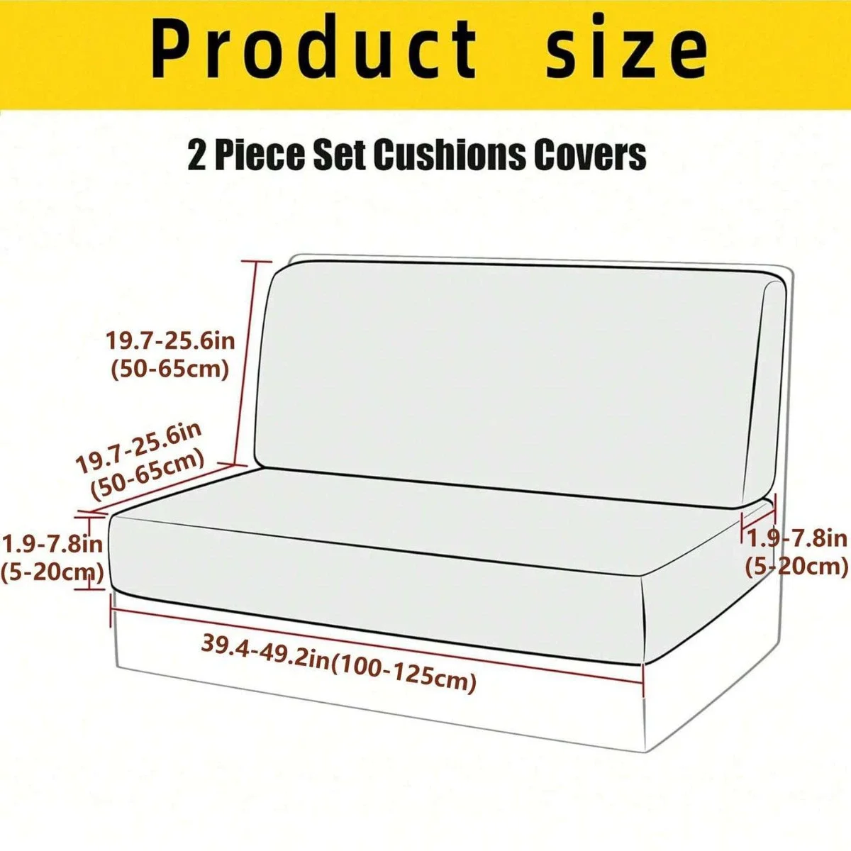 Solid-color RV dining chair covers, elastic armless sofa covers and elastic camping car chair covers