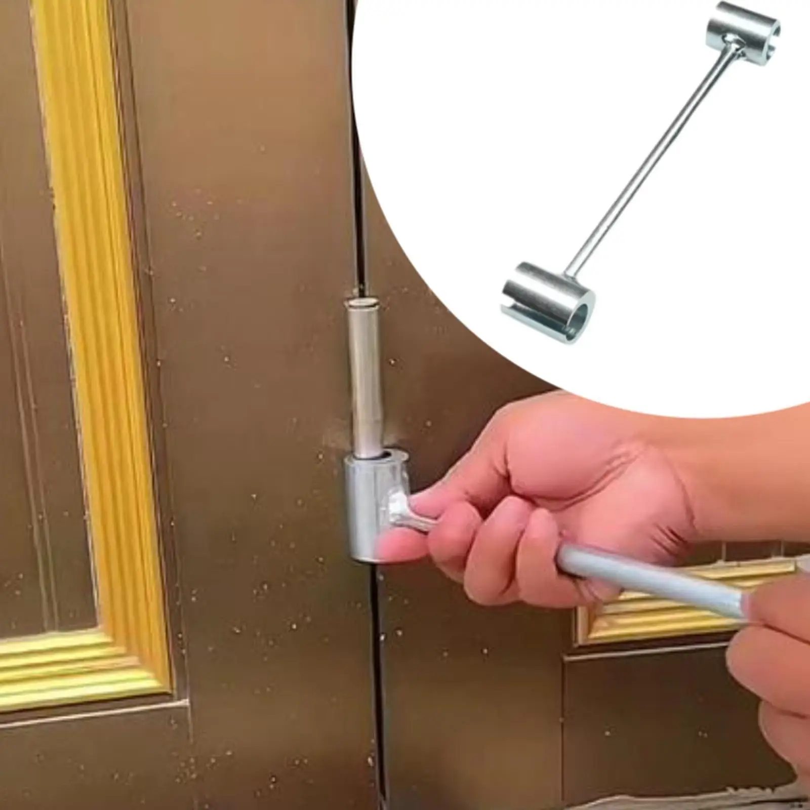 Ergonomic Hinges Adjusting Wrench Durable Hand Tool for Fire Door Hinge Gap and Clearance Fix