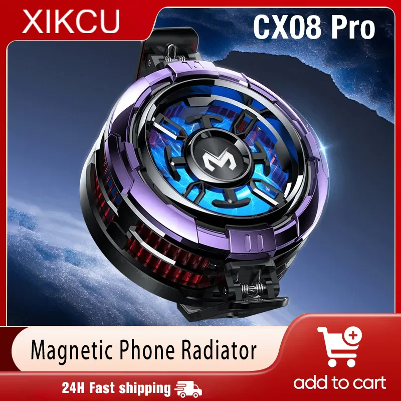 

Универсальный охладитель для мобильных телефонов, полупроводниковый вентилятор-радиатор 2 в 1 CX08 с магнитным креплением для iPhone, Samsung, PUBG
