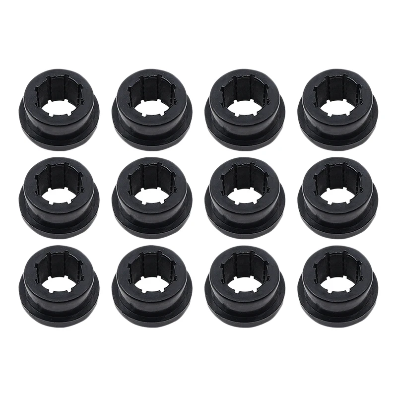 

New 12Pcs Car Polyurethane LCA Lower Control Arm Bushing Rear Camber Kit Black/Red Fit for Skunk2 EG EK DC