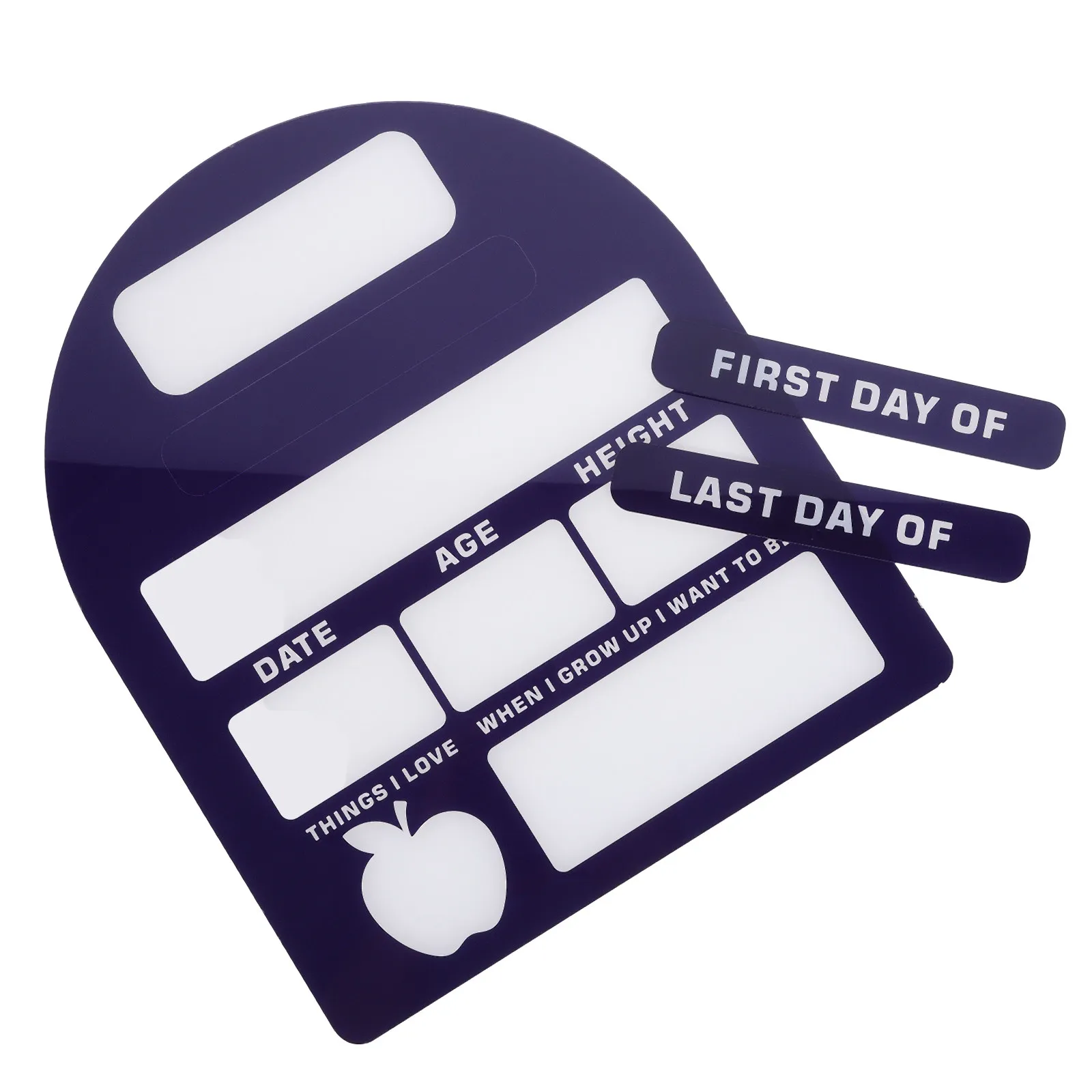 Day of School Acrylic Board 11.8x10 Inch Reusable Dry Erase Back to School Sign for Preschool Kindergarten Keepsake