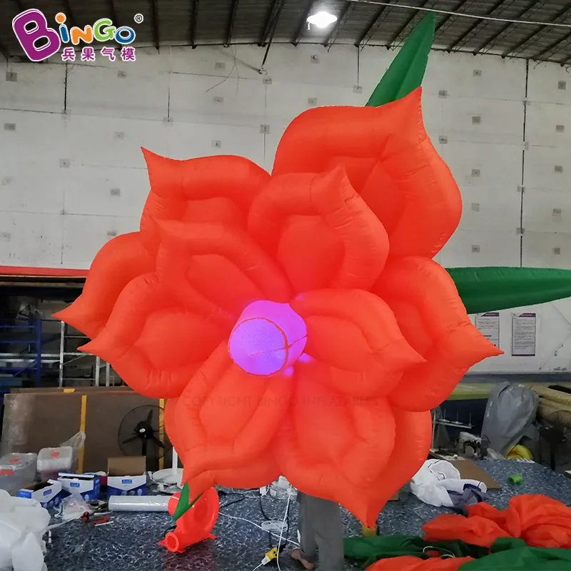 Varie serie di fiori gonfiabili appesi giocattoli di palloncini per piante a LED gonfiabili per bar/evento/giocattoli per decorazioni sceniche di nozze
