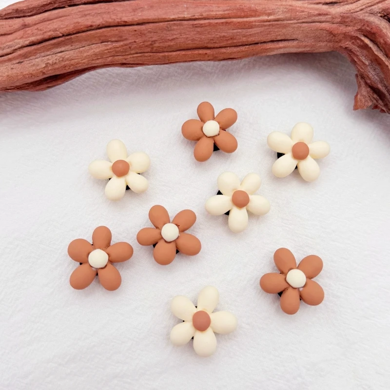 8PCS Hot DIY Hole Shoes Charms for White Daisy Sunflower Combination Designer Quality Garden Shoe Decoration Girl Gift
