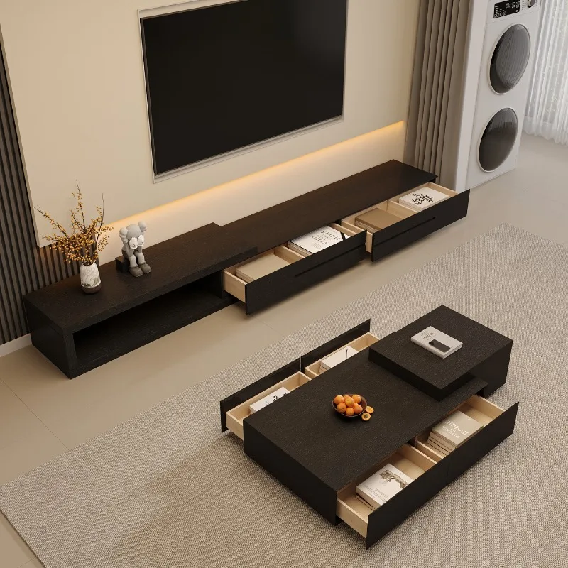 ws-Drawers Storage Tv Cabinet Organizer Ornament Retractable Vertical Tv Cabinet Design Floor Meuble Television Salon Furniture-