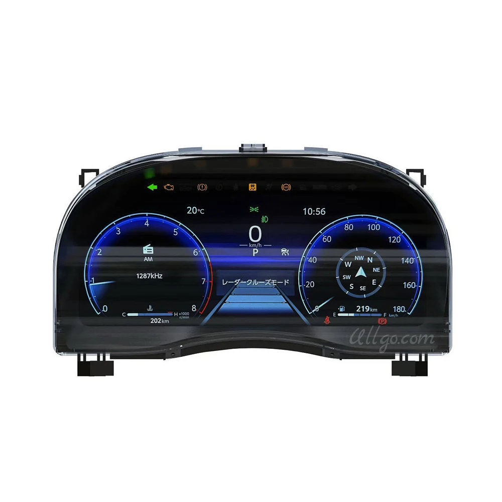 Digital Instrument Cluster for Toyota Alphard 20/30/35 series Upgrade to 40 series Linux Virtual SpeedOmeter