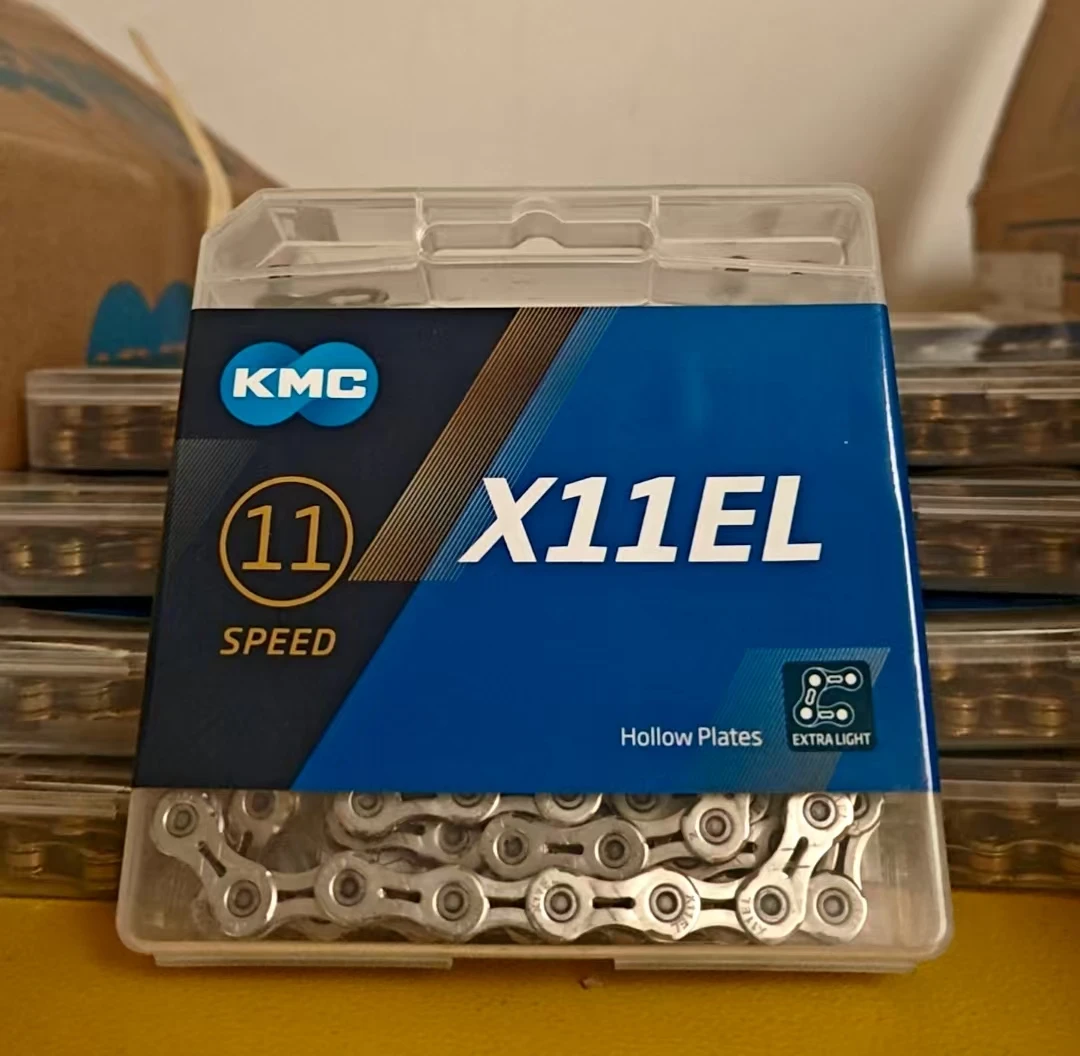 سلسلة دراجات KMC X-series 10\11 سرعة عالمية خفيفة الوزن بتصميم شبه مجوف سلسلة تدريب