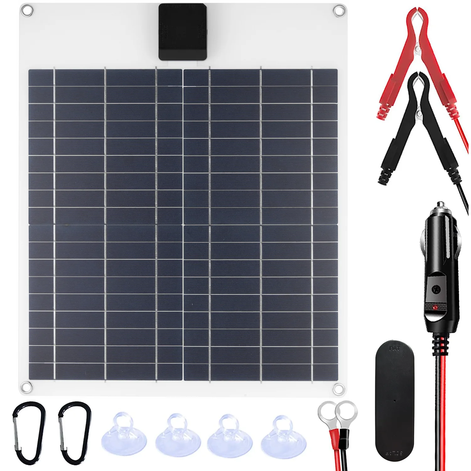 Flexible Solar Battery Charger 18W DC Port 12V / USB 5V Waterproof Solar Panel Trickle Charging Kits for Car Boats ,Cell Phone