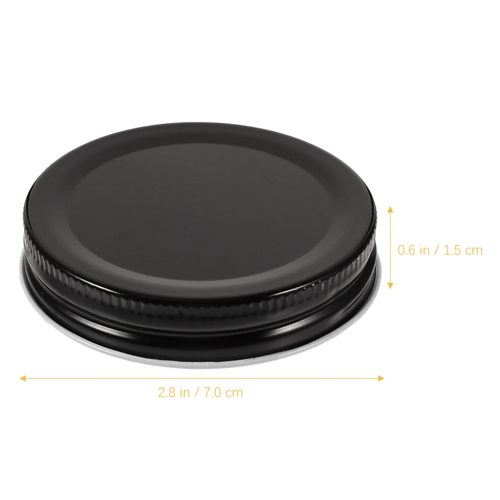 10Pcs 70Mm Metal Jar Lids Regular Mouth Airtight Leak Proof Can Canning Covers for Jam Honey Yogurt Pickle Storage