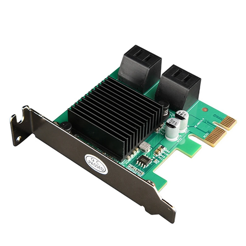 A34M-2Pcs Pcie-SATA 3.0 확장 카드 Pci-E-4포트 SATA 3.0 어댑터 Sata 확장 카드 SATA 3.0 어댑터