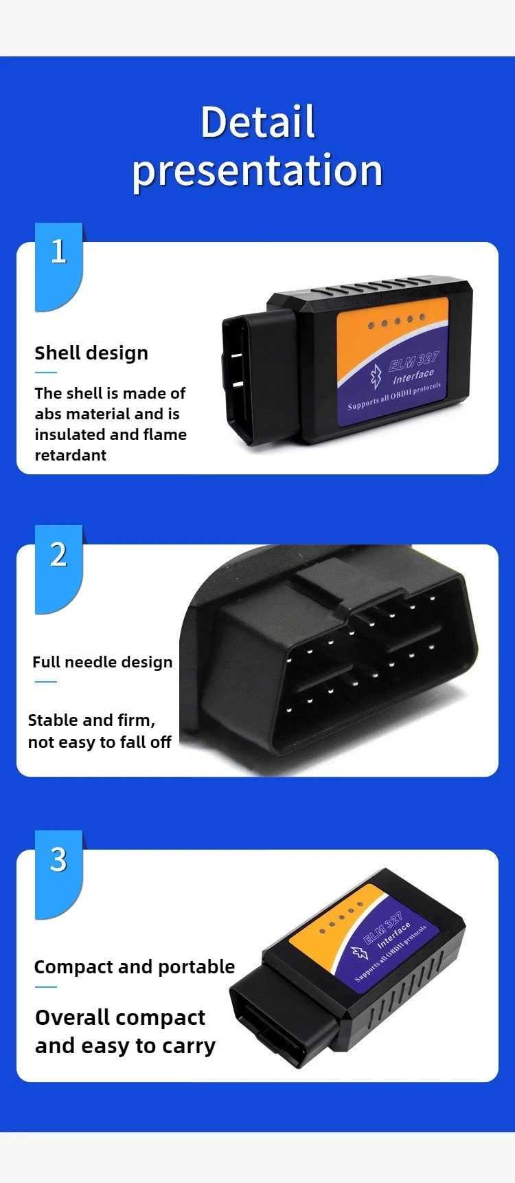 بلوتوث ELM327 V2.1 Obd2 قارئ الرمز بلوتوث ELM327 obdii اكسسوارات السيارات obd2 أدوات تشخيص السيارات الماسح الضوئي العالمي