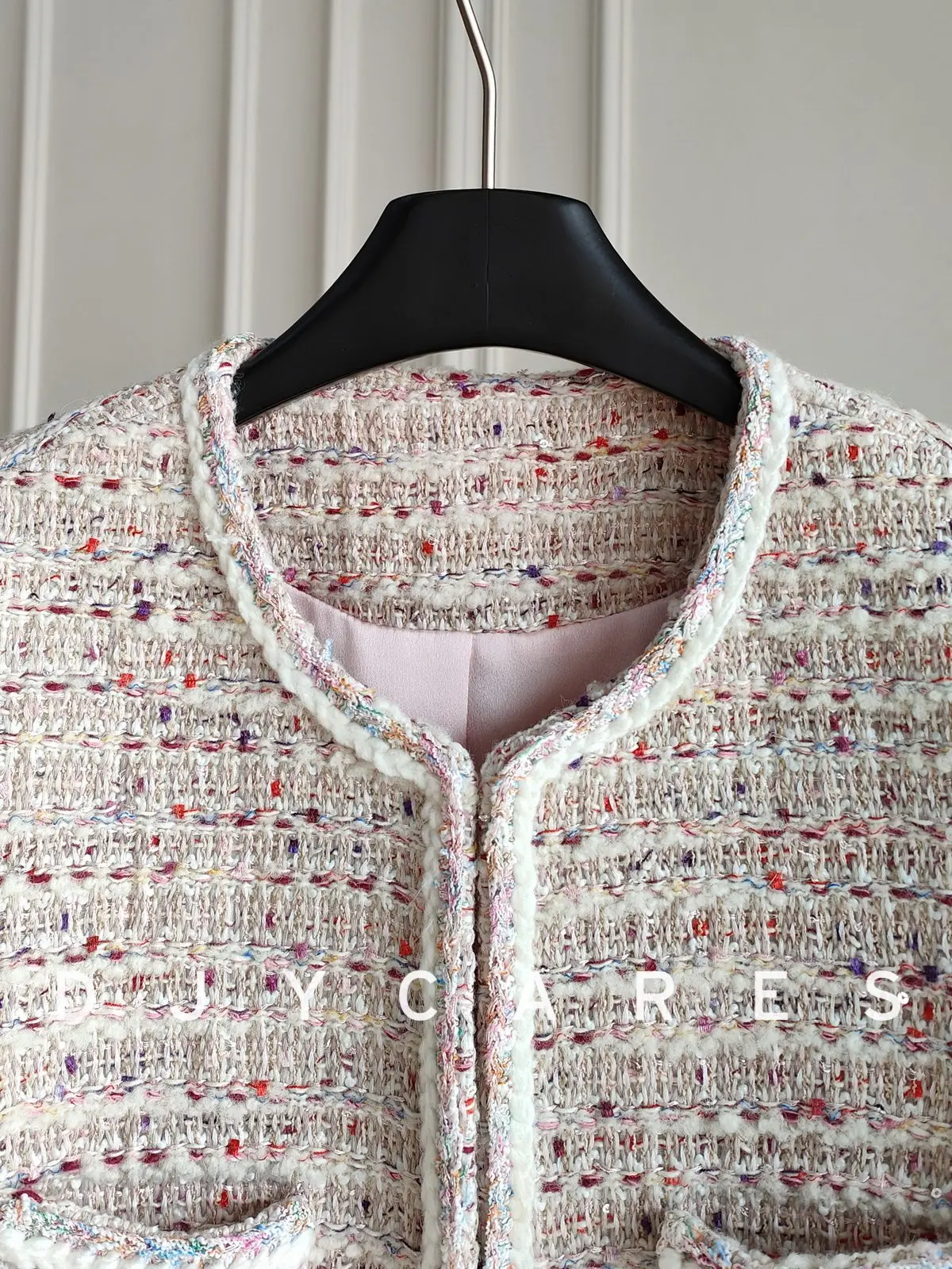 New Fashionable round neck mid length floral coat, exquisite and versatile top big size