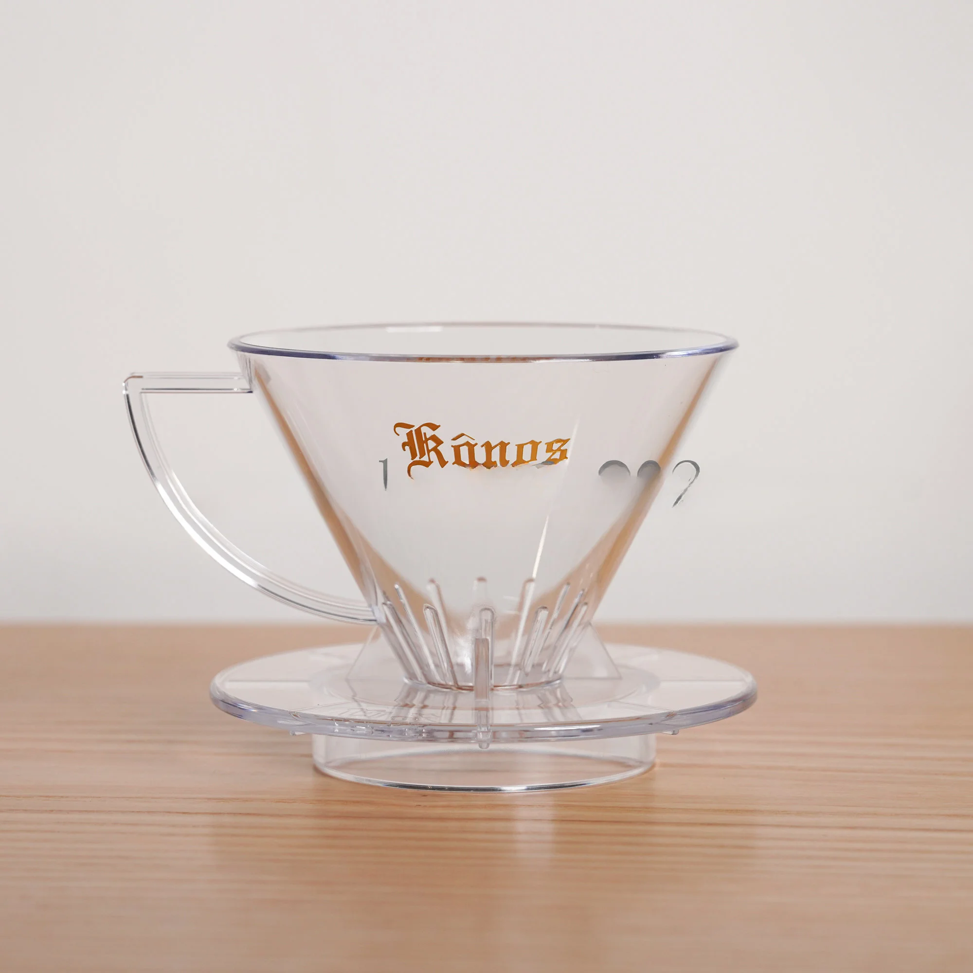 Filter Cup Transparent Color MDK-21 Short Rib Classic Resin Cone Pour-over Coffee MDN Filter Cup