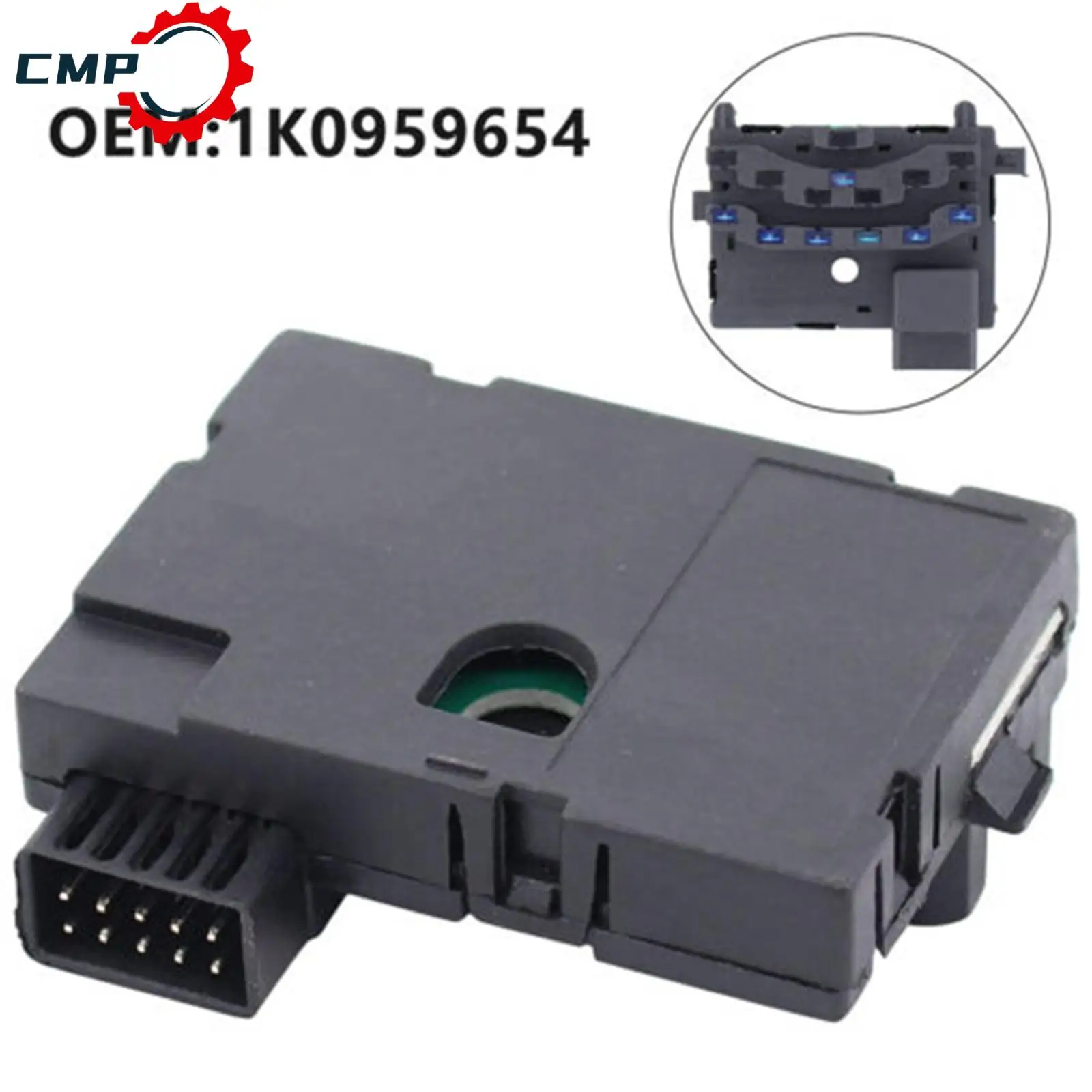 

Steering Angle Sensor 1K0959654 Compatible with Golf V Jetta III EOS Golf Tiguan Compatible with A3 8R TT Roadster Replace