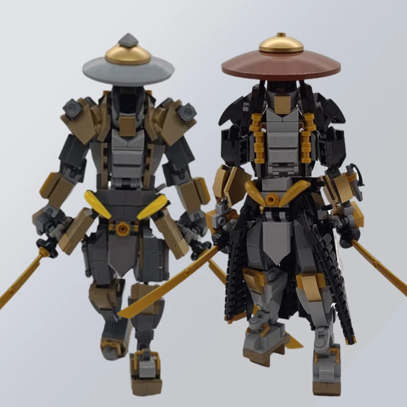 

Креативные строительные блоки Mecha Armor Warrior MOC Samurai Ronin, модель робота, сделай сам, детская головоломка, сборные игрушки, подарок на день рождения для мальчика