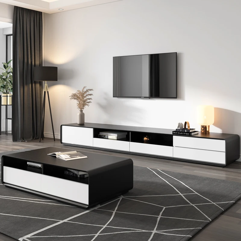 Modern Consoles Tv Stand Display Storage Sideboard Lowboard Tv Cabinet Floor Universal Mueble Salon Blanco Sofaset Furniture