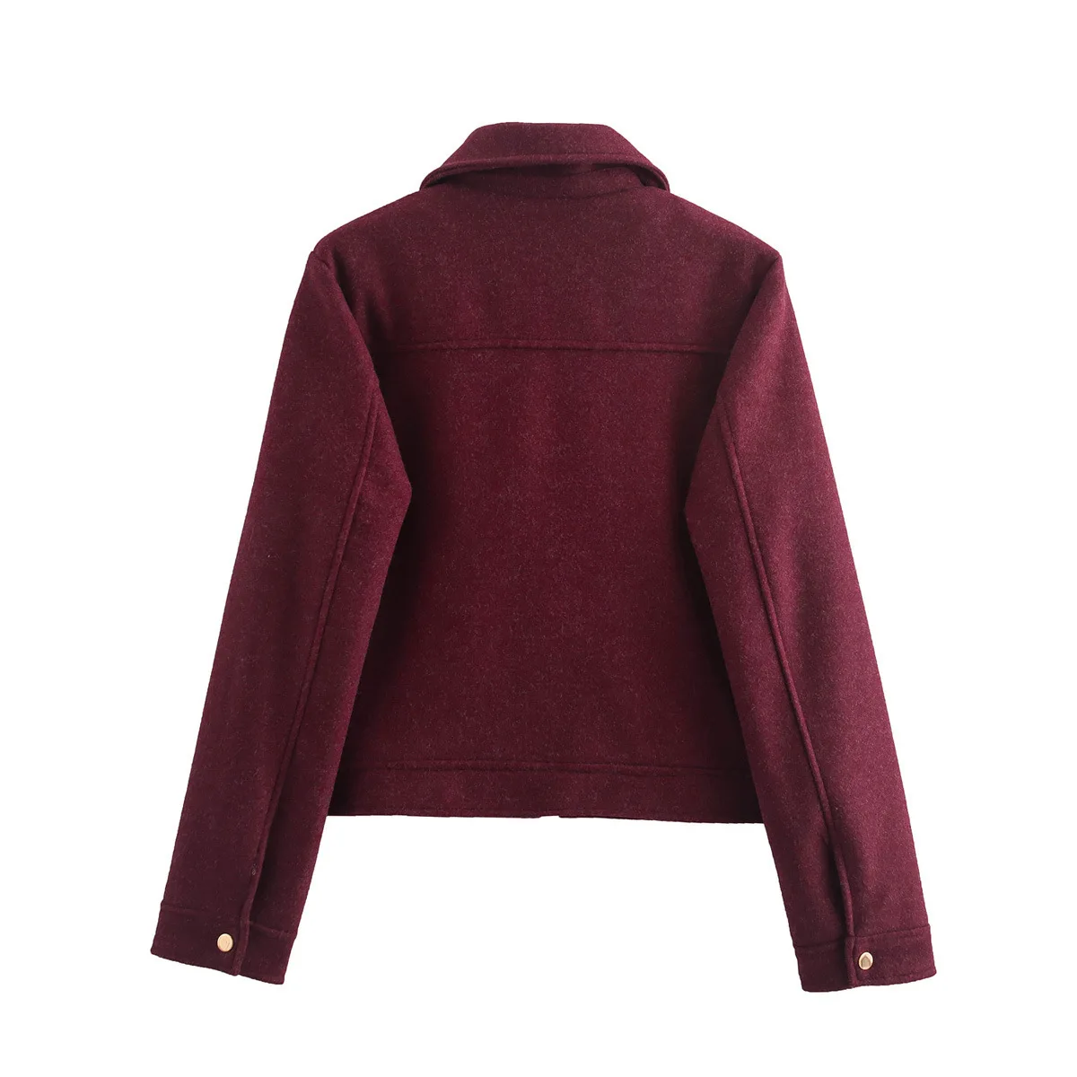 2025 Autumn Fashion New Multi-Color Soft Wool Pocket Zipper Jacket Women's Wear B88779