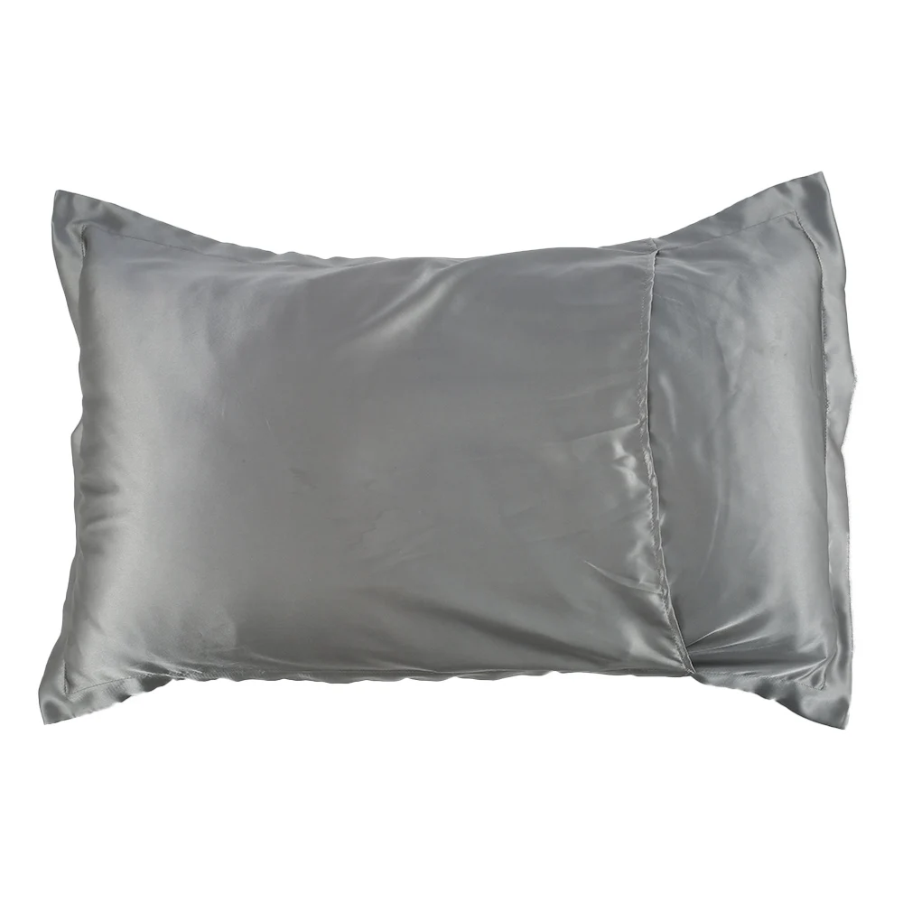Taie d'oreiller en satin soyeux, housse de coussin confortable et respirante, décoration de maison, 
