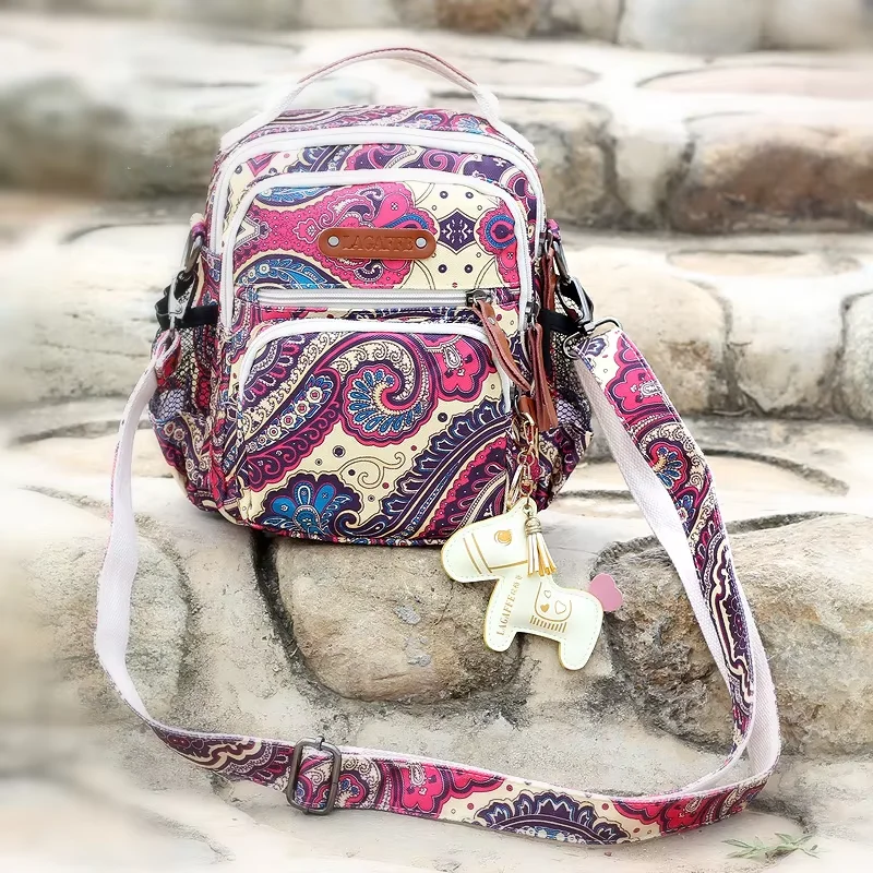 حقيبة الأم متعددة الوظائف ذات سعة كبيرة لتخزين زجاجات حفاضات الأطفال، حقيبة كتف كروس محمولة للنساء #3