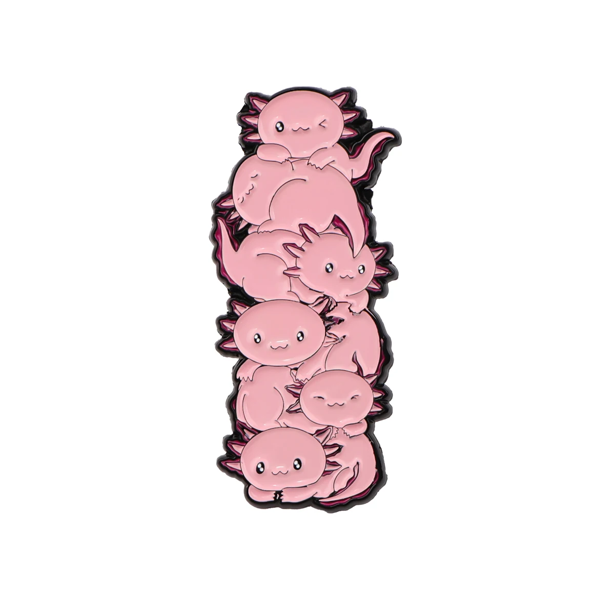 Pumpkin Axolotl Enamel Pin Badges Brooches for Women Lapel Pins for Backpacks Fashion Jewelry Accessories Christmas Gifts