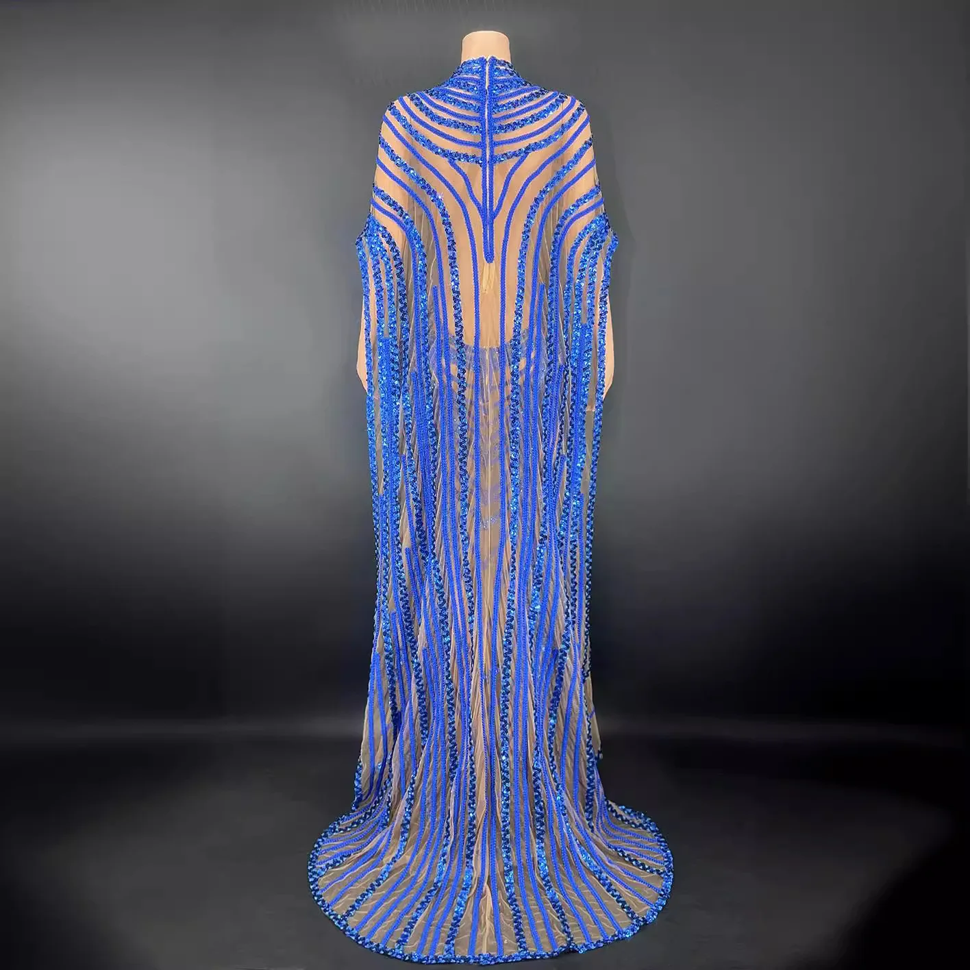 فستان سهرة نسائي مزين بالترتر الكريستالي للمسرح فستان طويل الدهون رداء نسائي أنيق Et Élégante Vestidos De Festas Para Casamento