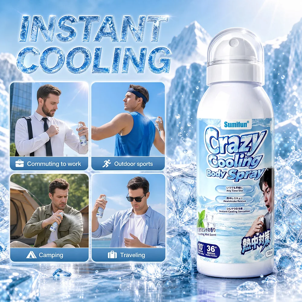 10/20Pcs Summer Cooling Spray Body Health Care