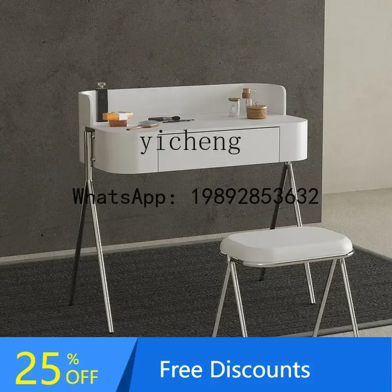 

LYY Nordic Internet Celebrity Ins Small Apartment Storage Makeup Table Dressing Table Light Luxury Bedside Dressing Table