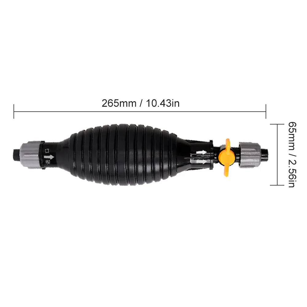 Pompa di trasferimento del carburante per auto valvola di commutazione del flusso pompa a sifone manuale con tubo flessibile da 1m/18mm pompa