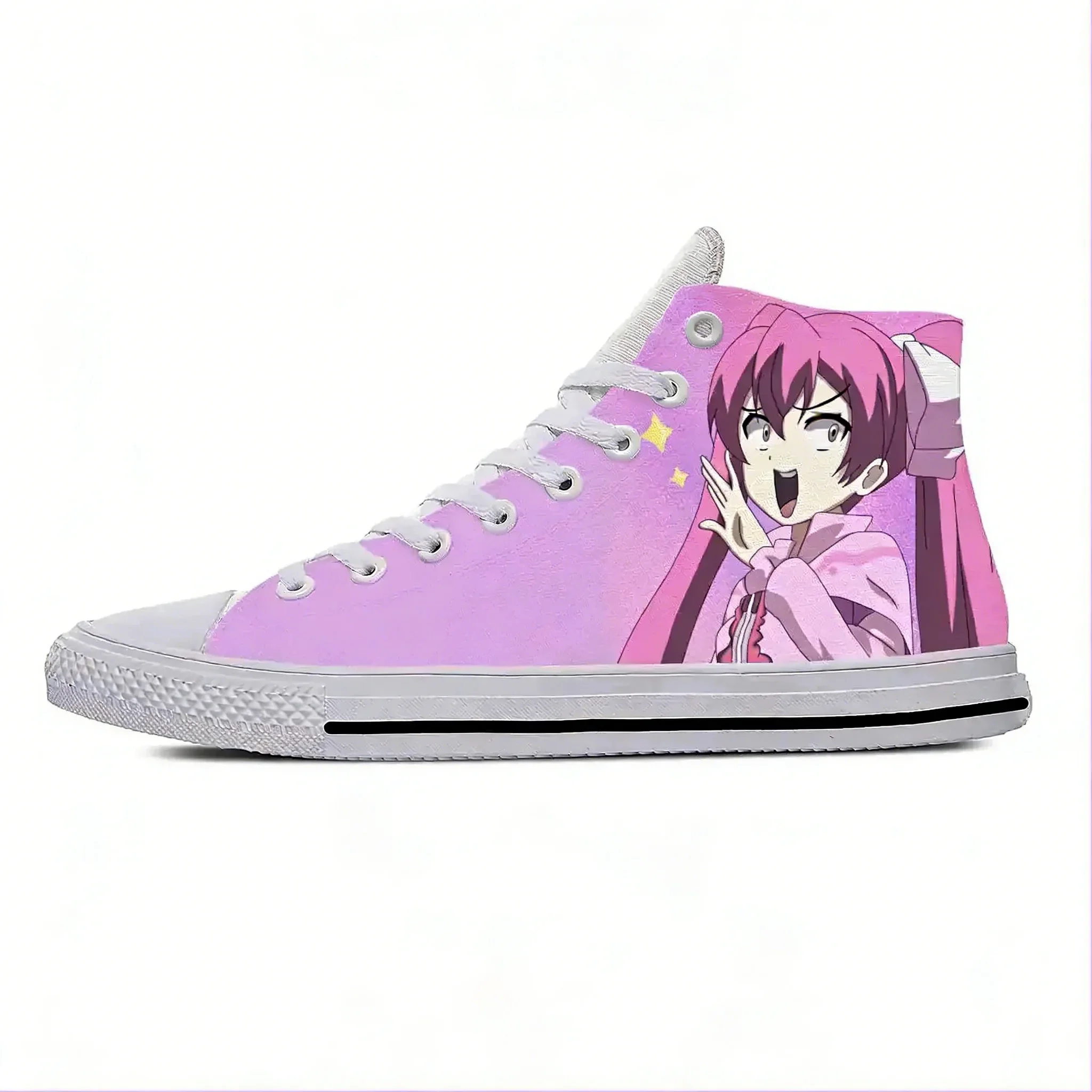 

Japanese Anime Manga Cartoon Akame Ga Kill Mine Casual Cloth Shoes High Top Lightweight Breathable 3D Print Men Women Sneakers