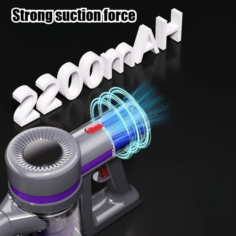 Wireless Strong Suction Force Stick Vacuum Cleaner Deep Dust Removal Long Battery Life Convenient Use Handheld Home Appliances