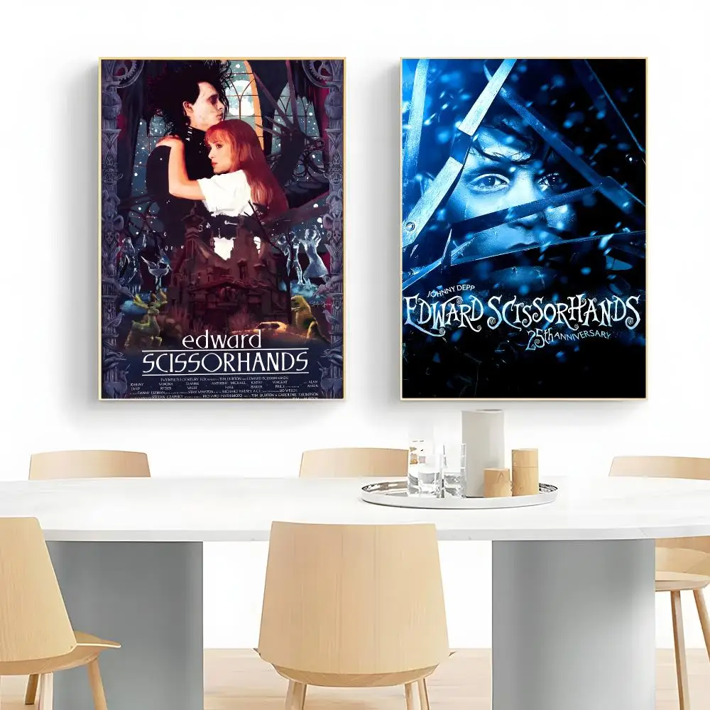 Gothic Movie E-Edward Scissorhands Poster Wall Art Print Decorative Mural Home Decor Gift Unframed