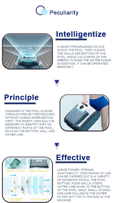 2026 4. Water Crown Automatic Wireless Robotic Pool Vacuum Cleaner above and In-Ground Pool Cleaning Robot for Swimming Poo