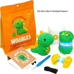 Beginner Crochet Stuffed Animal Kit NEW DIY Set Handmade Yarn Set Kit With Crochet Hooks Cotton DIY Crochet Kit