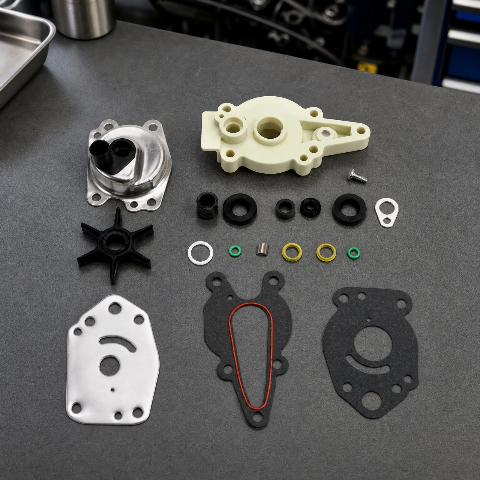 46-42089A5 Outboard Motor Repair Kit Complete Mariner Mercury Outboard Impeller Repair Kit Practical Long-Lasting