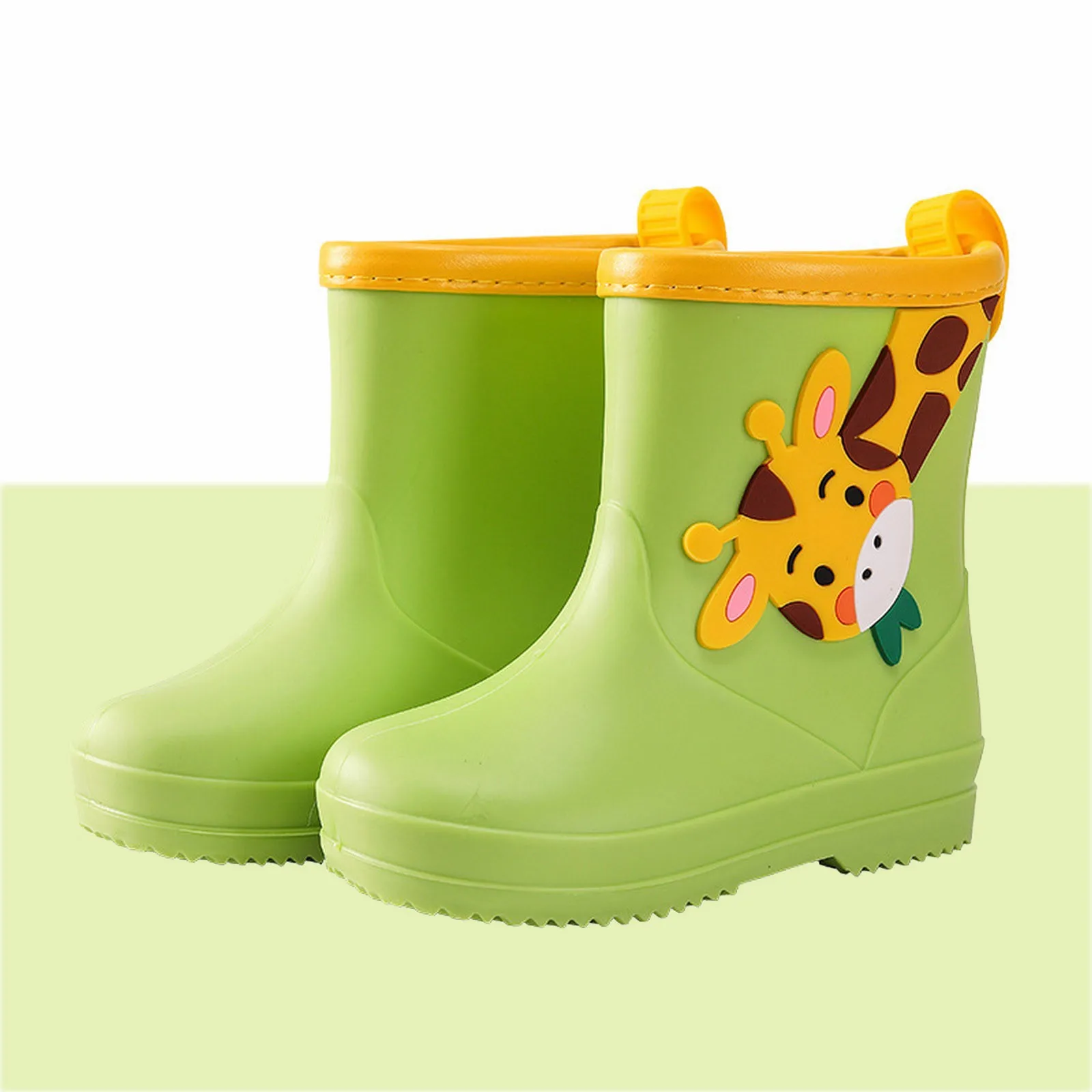 

Hot Sale Giraffe Cartoon Character Rain Shoes Children'S Rain Shoes Boys And Girls Water Shoes Baby Rain Boots Water Boots