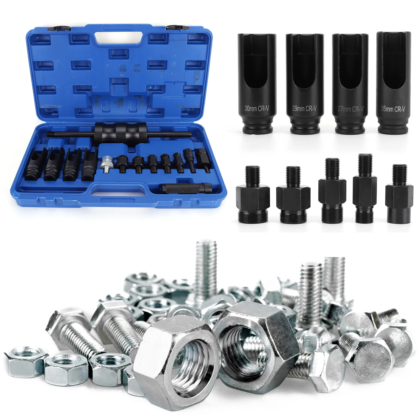 

Injection Puller Extractor Kit Tool Injector Remover Common Rail Adaptor for Bosch Delphi Siemens