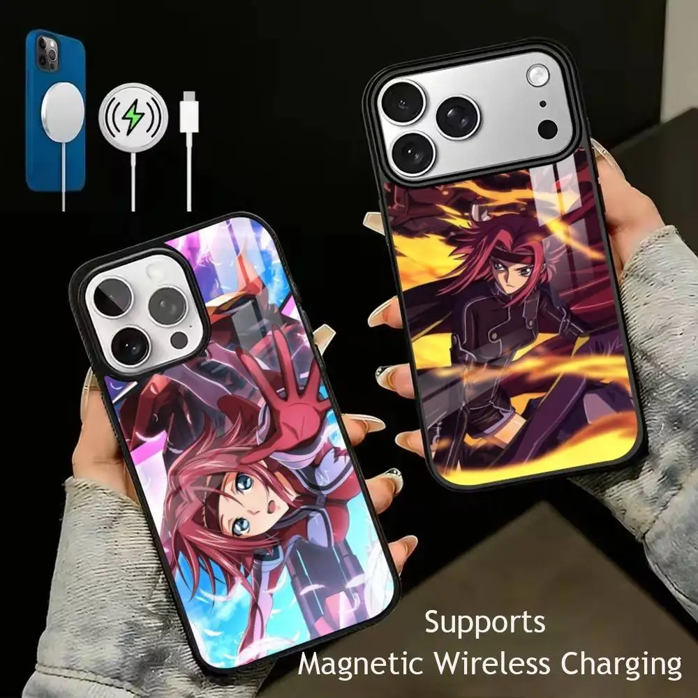 

Code Geass Kallen Stadtfeld Phone Case For iPhone17,16,15,14,13,12,11 Plus,Pro Supports Magnetic Wireless Charging