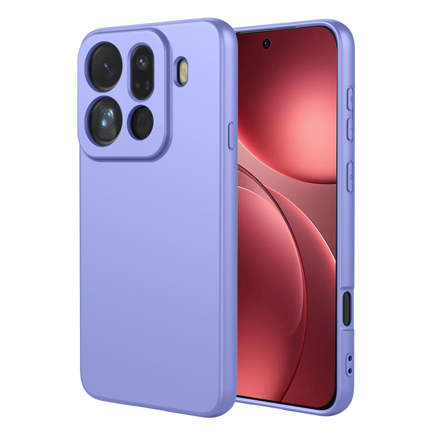 Schlichte, flexible Flüssigsilikonhülle für OPPO Find X9 Pro 5G Schutzhülle TPU Coque Shell Fundas