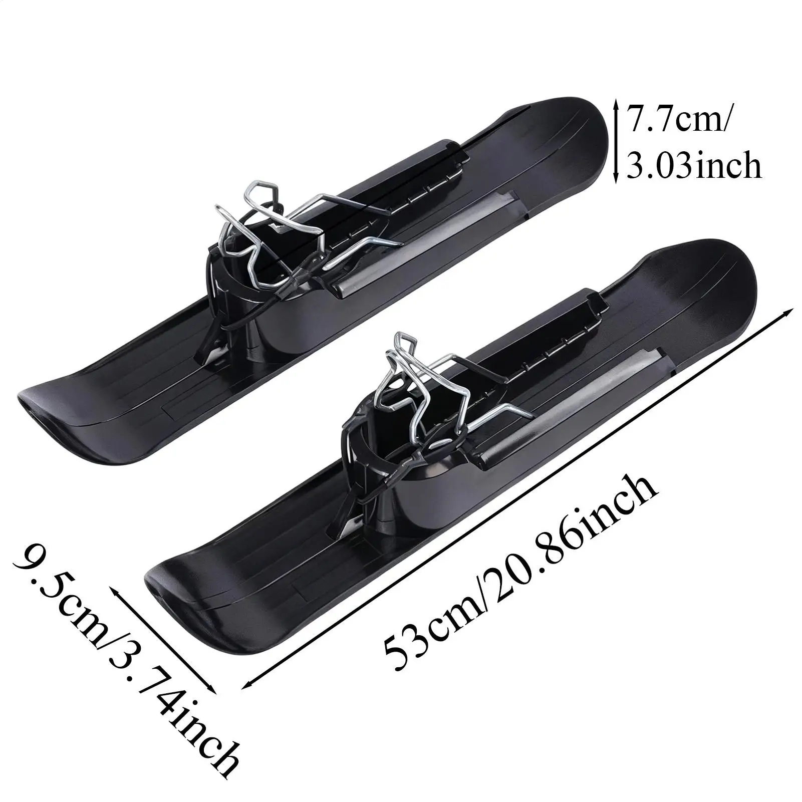 مرفق زلاجات عربة الأطفال العالمي لجميع التضاريس للثلج الشتوي والرمل، سهل التركيب للأطفال والرياضات المضحكة في الهواء الطلق