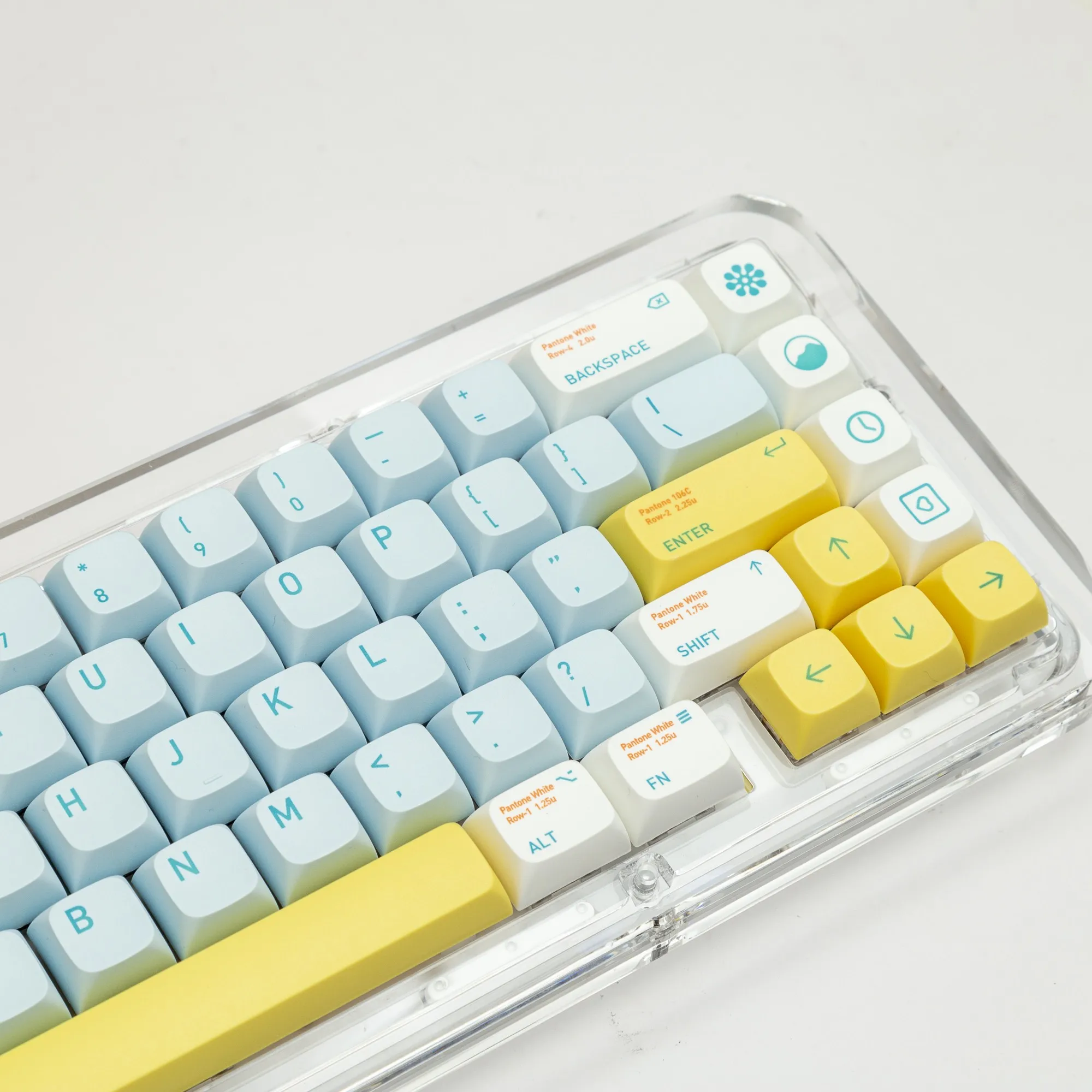 Custom PBT Dye Sub Keycaps JAYCOMIA Sky Dream XDA Profile 135 Keys for Cherry MX Gaming Mechanical Keyboard HI75 Girls Gift
