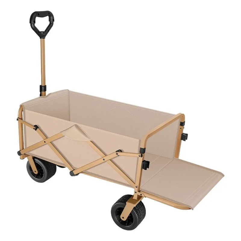 For Outdoor Camping Trolley, Camp Car Stall, Folding Cart, Reclining