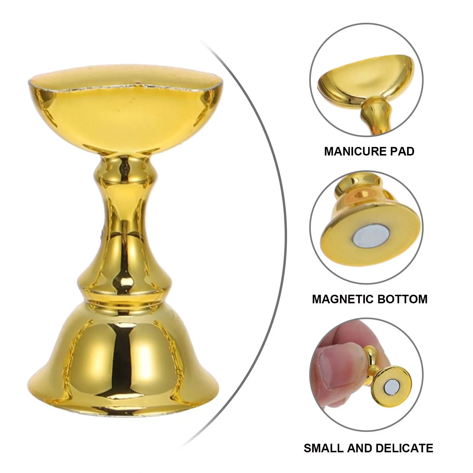 

20Pcs False Nail Tip Stand with Magnetic Bottom Nail Art Display Shelf for Manicure Tool Fingernail DIY Practice Rack