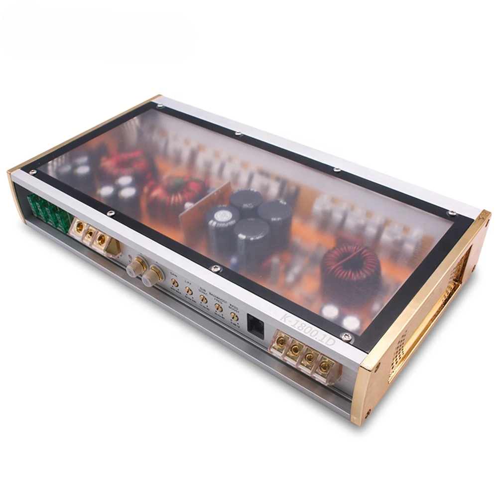 

Factory wholesale class D 1 channel car power amplifier 1600W big power digital monoblock car amplifier