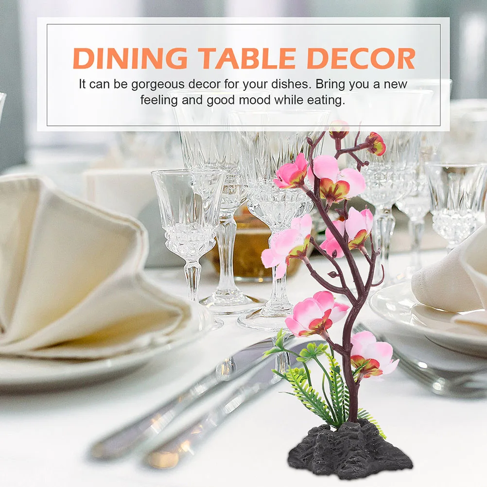 

Plastic Sushi Tray Decor Artificial Flower Ornaments for Japanese Food Plate Decorations Realistic Modeling Easy to Use