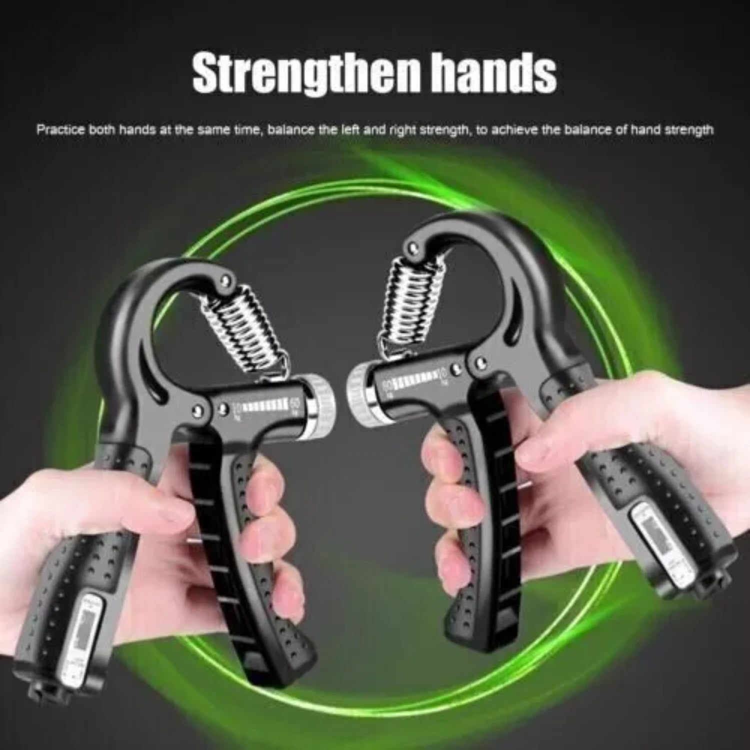 Hand Grip Strength Power Trainer Gripper Strengthener Adjustable Gym Exerciser P