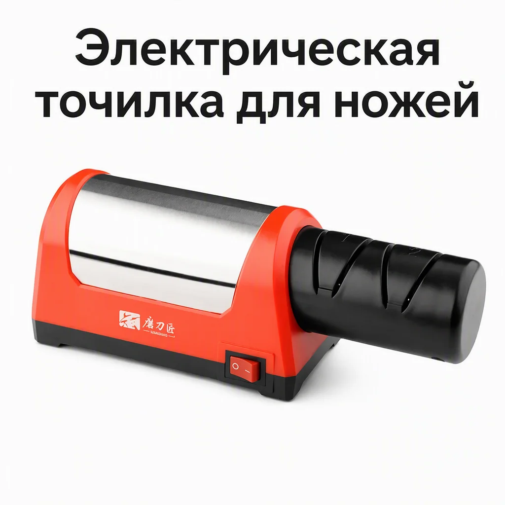TAIDEA Sharpening Stone  Two Stages Diamond Kitchen Knife 2 Slot Electric Diamond Steel Ceramic Home Knife Sharpener TG1031
