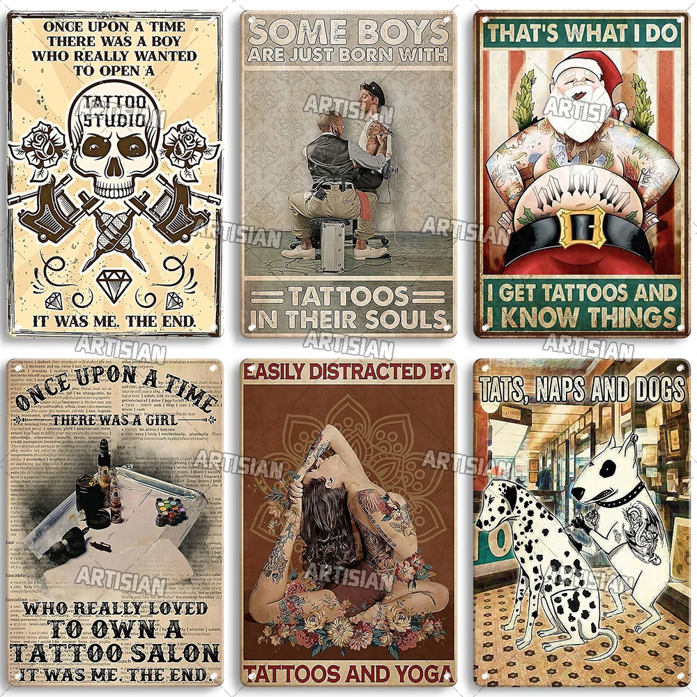 Poster Logam Retro Tato Artisi - Home Decor Jobs ulasan dan harga