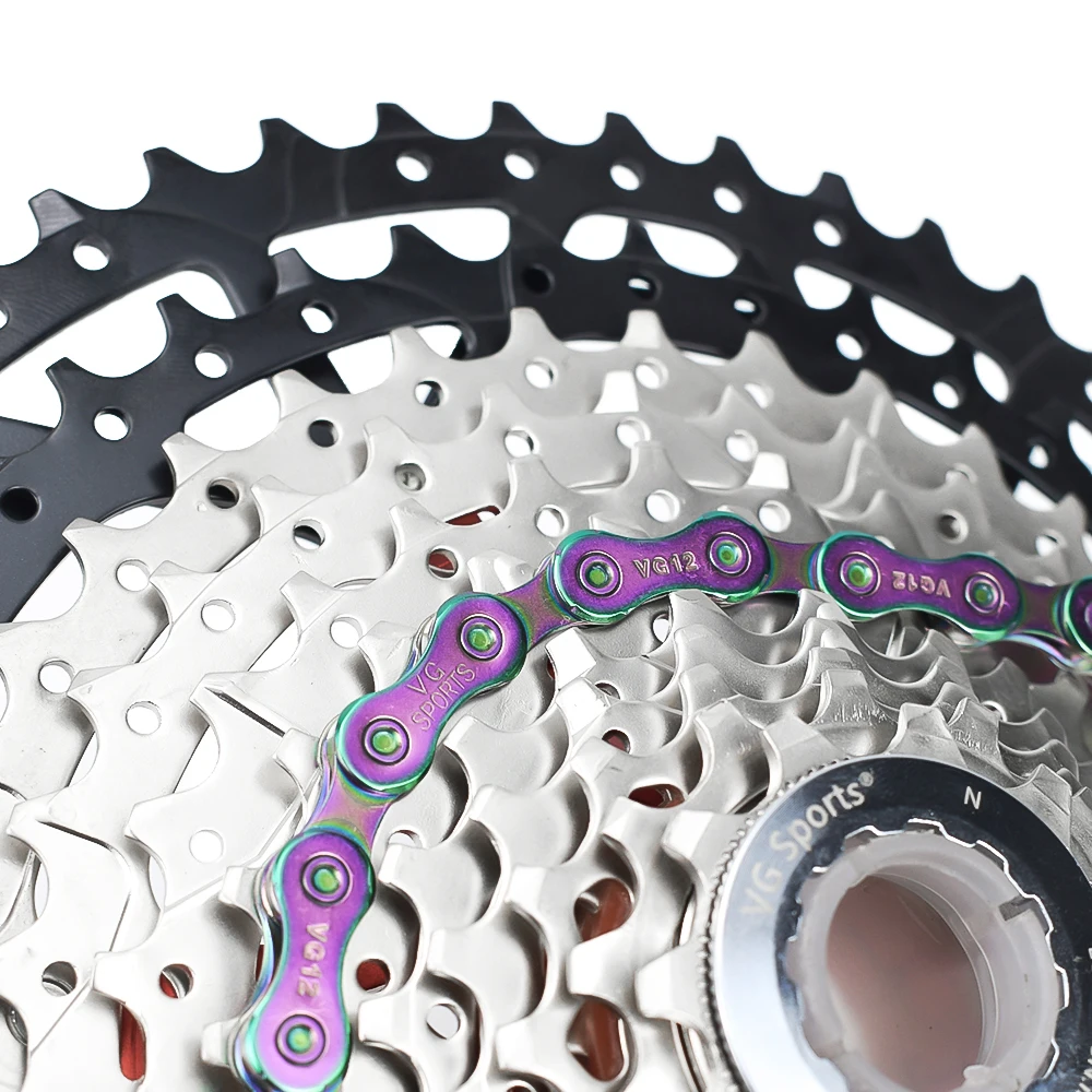 1 قطعة VG الرياضة 12 سرعة الجبلية الطريق دراجة سلسلة 12s سلسلة دراجات 126 وصلات مع وصلات رئيسية دراجة أجزاء الدراجة اكسسوارات #6
