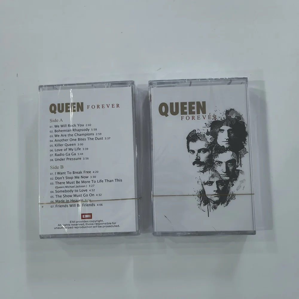 Brandneue, versiegelte Kassette: Forever Rock Music Album – Sammlung legendärer britischer Rockband-Anthemen mit Liedtextbuch – Detail 3