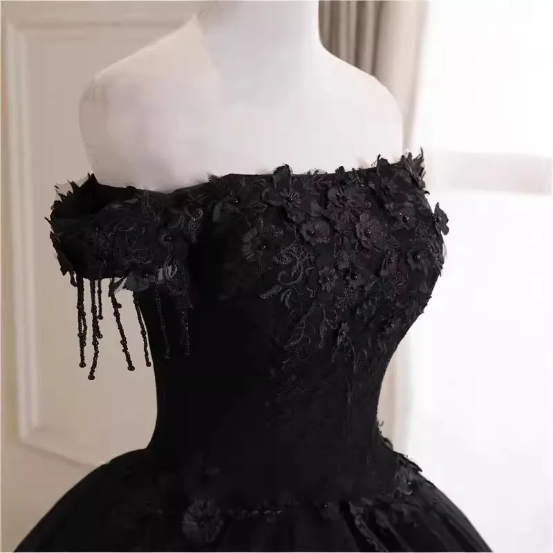 فستان سهرة نسائي جديد مطرز قابل للتخصيص موضة مرحلة الأداء مأدبة مرحلة الاجتماع السنوي فستان امتحان الفن للطلاب #5