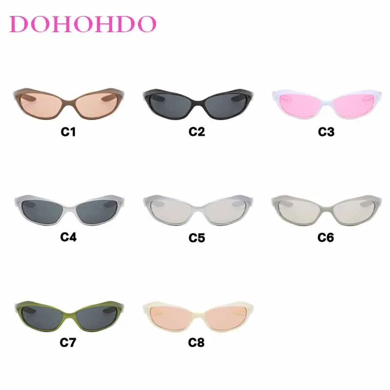 Trendy Luxury Brand Designer Hip Hop Futuristic Y2K Punk Sunglasses Men Women Vintage Outdoors Cycling Sports Sun Glasses UV400